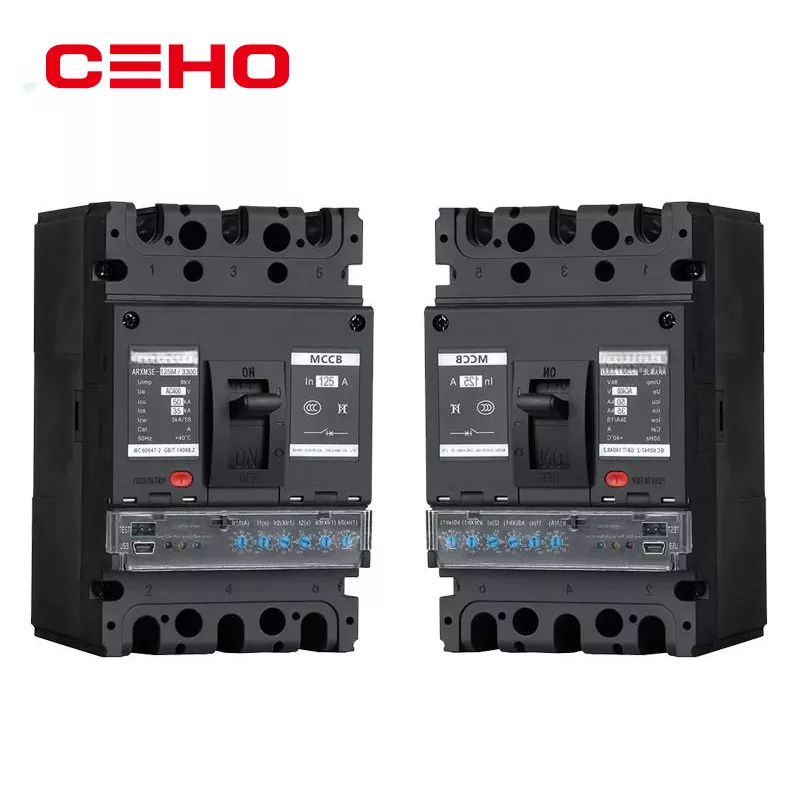 Disyuntor electrónico de caja moldeada